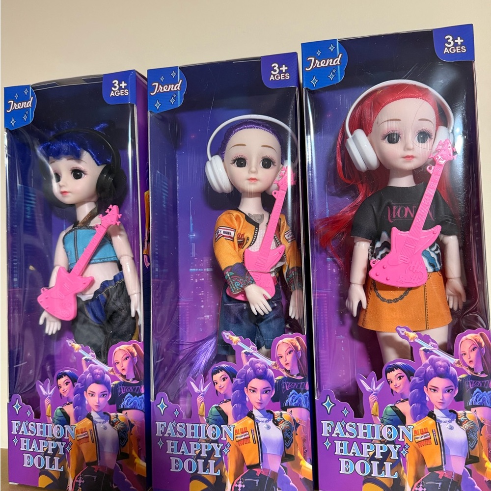 Fashion Happy Doll Set with Pink Accessories